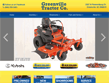 Tablet Screenshot of greenvilletractor.com